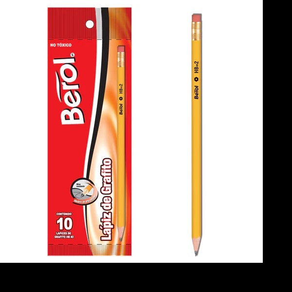 LAPIZ GRAFITO 2 BEROL HEXAG. BOL.C10 E36144